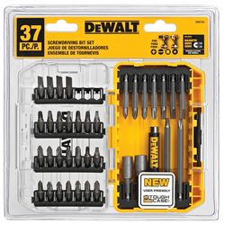 DeWalt Assorted Screwdriving Set Heat-Treated Steel 37 pc