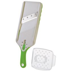 Progressive Green/White ABS Plastic/Stainless Steel Mandolin Slicer 1