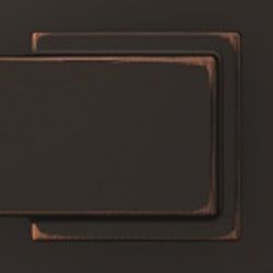 Schlage Camelot, Accent Aged Bronze Entry Handleset 1-3/4 in.