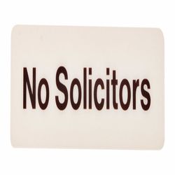 Hy-Ko Deco English White Informational Sign 3 in. H X 9 in. W