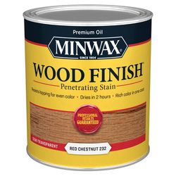 Minwax Wood Finish Semi-Transparent Red Chestnut Oil-Based Penetrating Wood Stain 1 qt