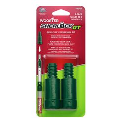 Wooster Sherlock 1.85 in. L X .5 in. D Fiberglass Extension Pole Conversion Tips Silver