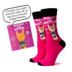 Two Left Feet Let's Rock Birthday Greeting Card