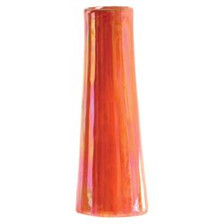 Chive Galaxy 6 in. H X 2 in. L Glazed Orange Ceramic Bud Vase