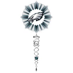 Spinfinity Designs Stainless Steel 14 in. Philadelphia Eagles Wind Spinner Mini Set