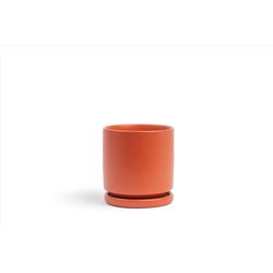 Momma Pots 6.5 in. W Porcelain Planter Rust