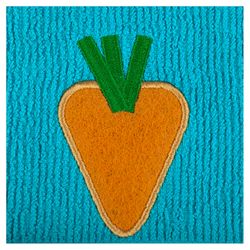 Mu Kitchen Scrubsy Blue Cotton/Polyamide Carrot Dish Cloth 1 pk