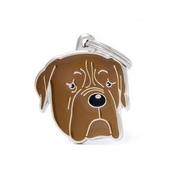 MyFamily Friends Brown Bordeaux Mastiff Metal Dog Pet Tags