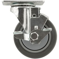 Titan 4 in. D Swivel Thermoplastic Rubber Caster 250 lb 1 pk