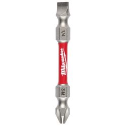 Milwaukee Shockwave Phillips/Slotted PH2/SL1-4 in. X 2-3/8 in. L Impact Double-Ended Power Bit Steel
