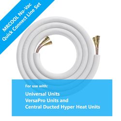 MRCOOL 35' 2nd Gen, No-Vac (NV) Quick Connect, R-454b DIY 3/8 3/4 Pre-Charged Refrigerant Line Set