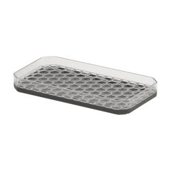 Spectrum 6.25 in. L X 3.23 in. W X 0.75 in. H Plastic Soap Dish