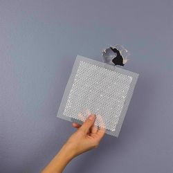 Saint-Gobain ADFORS FibaTape 4 in. L X 4 in. W Fiberglass Reinforced Aluminum White Self Adhesive Wa