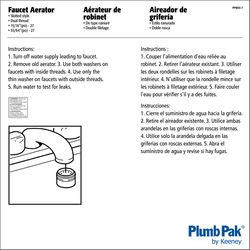 Plumb Pak Dual Thread 15/16 in. x 55/64 in. Chrome Plated Faucet Aerator