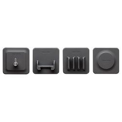 Tooletries Charcoal Silicone Bath Accessory Set
