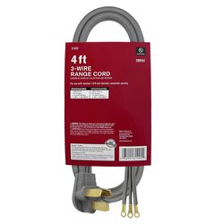 Ace 6/2 & 8/1 SRDT 125/250 V 4 ft. L Range Cord 3 Wire