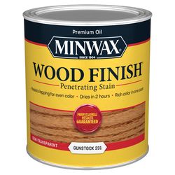 Minwax Wood Finish Semi-Transparent Gunstock Oil-Based Penetrating Wood Stain 1 qt