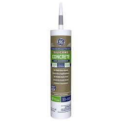 GE Advanced Light Gray Silicone 2 Concrete and Masonry Caulk Sealant 10.1 oz
