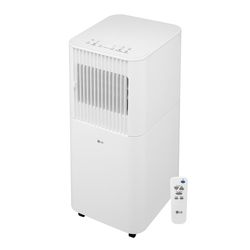 LG 250 sq ft 2 speed 6,000 DOE (8,000 ASHRAE) BTU Portable Air Conditioner with Remote