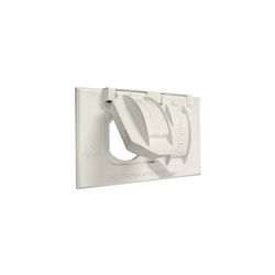 Bell Rectangle Aluminum 1 gang 2.81 in. H X 4.56 in. W Weatherproof Cover