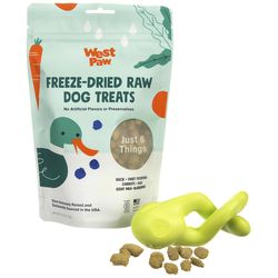 West Paw Zogoflex For Dog Orange Synthetic Rubber Tizzi Tug Toy Dog Treat Toy/Dispenser Large