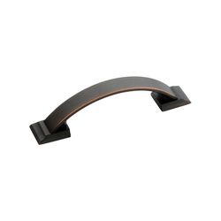 Amerock Candler Transitional Arch Cabinet Pull 3 in. Oil Rubbed Bronze Brown 5 pk