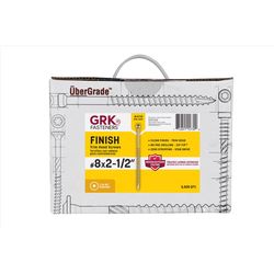 GRK Fasteners No. 8 X 2-1/2 in. L Star Climatek Coarse Trim Screws 3500 pk