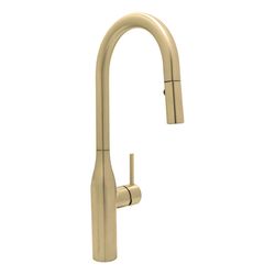 Huntington Brass One Handle Satin Brass Pull-Down Kitchen Faucet