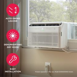 Frigidaire Gallery U-Shaped 8000 BTU 115 V WIFI Window Air Conditioner w/Remote 350 sq ft