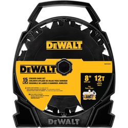 DEWALT 8 in. D Carbide Dado Blade Set 12 teeth 15 pc