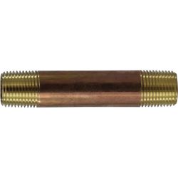 Anderson Metals 1/2 in. MPT in. X 1/2 in. D MPT Red Brass Nipple 2 in. L