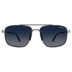 BEX Sunglasses Sunglasses Unisex Silver Frame Sapphire Ombre Lens Polarized