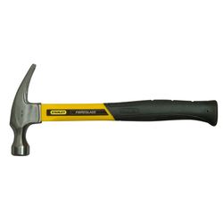 Stanley 16 oz Smooth Face Nailing Rip Claw Hammer 12 3/4 in. Fiberglass Handle