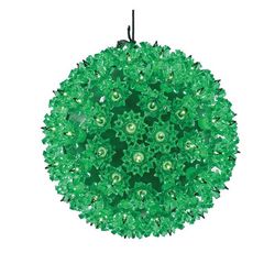 Celebrations LED Green 100L T5 Starlight Sphere 7.5 in. Hanging Decor