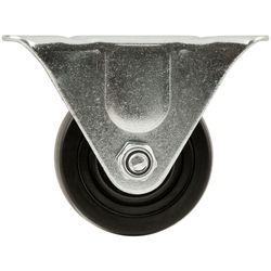 Softtouch 3 in. D Rubber Rigid Caster 225 lb 1 pk