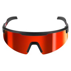 Milwaukee Wrap Around Safety Glasses Red Mirror Lens Black Frame 1 pair