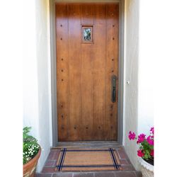 KAF Home 17 in. W X 30 in. L Multi-Color Coir Door Mat