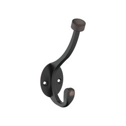 Amerock 5-1/2 in. L Bronze Zinc Medium Pilltop Coat and Hat Hook 1 pk