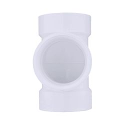 Charlotte Pipe Schedule 40 2 in. Hub X 2 in. D Hub PVC Flush Cleanout Tee 1 pk