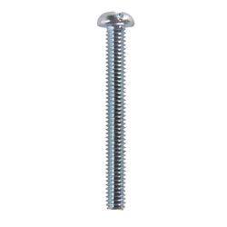 HILLMAN No. 8-32 Ga. X 1-1/2 in. L Combination Round Head Zinc-Plated Steel Machine Screws 100 pk