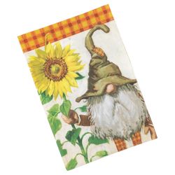 Sullivans Sunflower Gnome Garden Flag 18.5 in. H X 25 in. W X 12.25 in. L