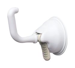 Safe-er-Grip 4 in. H X 3.3 in. W X 2.6 in. L Bright White Robe Hook