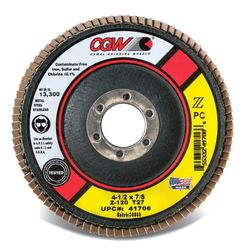 CGW 4-1/2 in. D X 7/8 in. Zirconia Flap Disc 80 Grit 1 pc