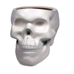 Streamline 6 in. H X 5.75 in. W X 7.5 in. D Ceramic Planter White