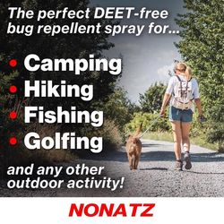 No Natz Organic Insect Repellent Liquid For Mosquitoes/Other Flying Insects 4 oz