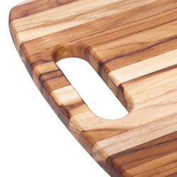TeakHaus 18 in. L X 12 in. W X 1 in. Teak Wood Chopping Board