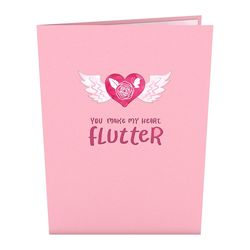 Lovepop Winged Heart Pop-Up Greeting Card