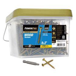 Power Pro No. 8 Ga. X 1-1/2 in. L Bronze Star Flat Head Deck Screws