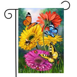 Briarwood Lane Garden Flag 12.5 in. H X 18 in. W