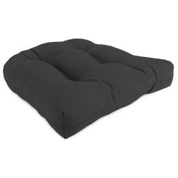 Jordan Manufacturing Charcoal Gray Olefin Wicker Seat Cushion 4 in. H X 19 in. W X 19 in. L